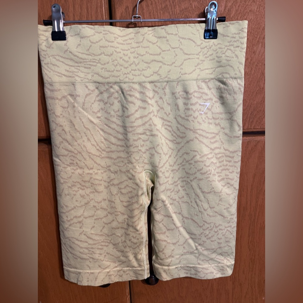 Gymshark Green/Yellow Workout Shorts